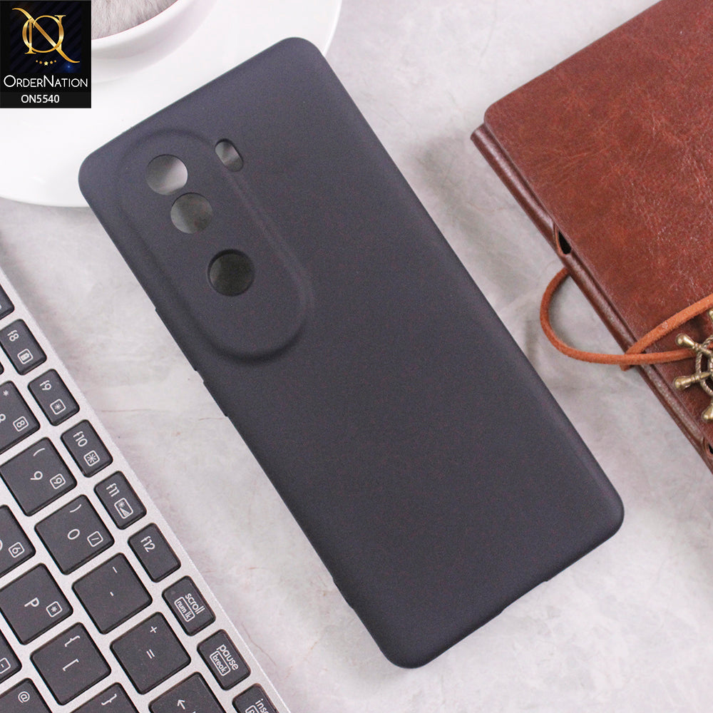 Vivo iQOO Z9s Cover - Black - New Premium High Quality Matte Sillica Gel Soft Case