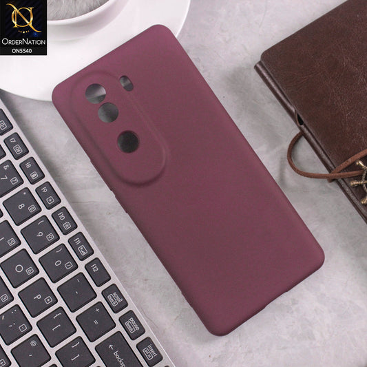 Vivo iQOO Z9s Cover - Maroon -  New Premium High Quality Matte Sillica Gel Soft Case