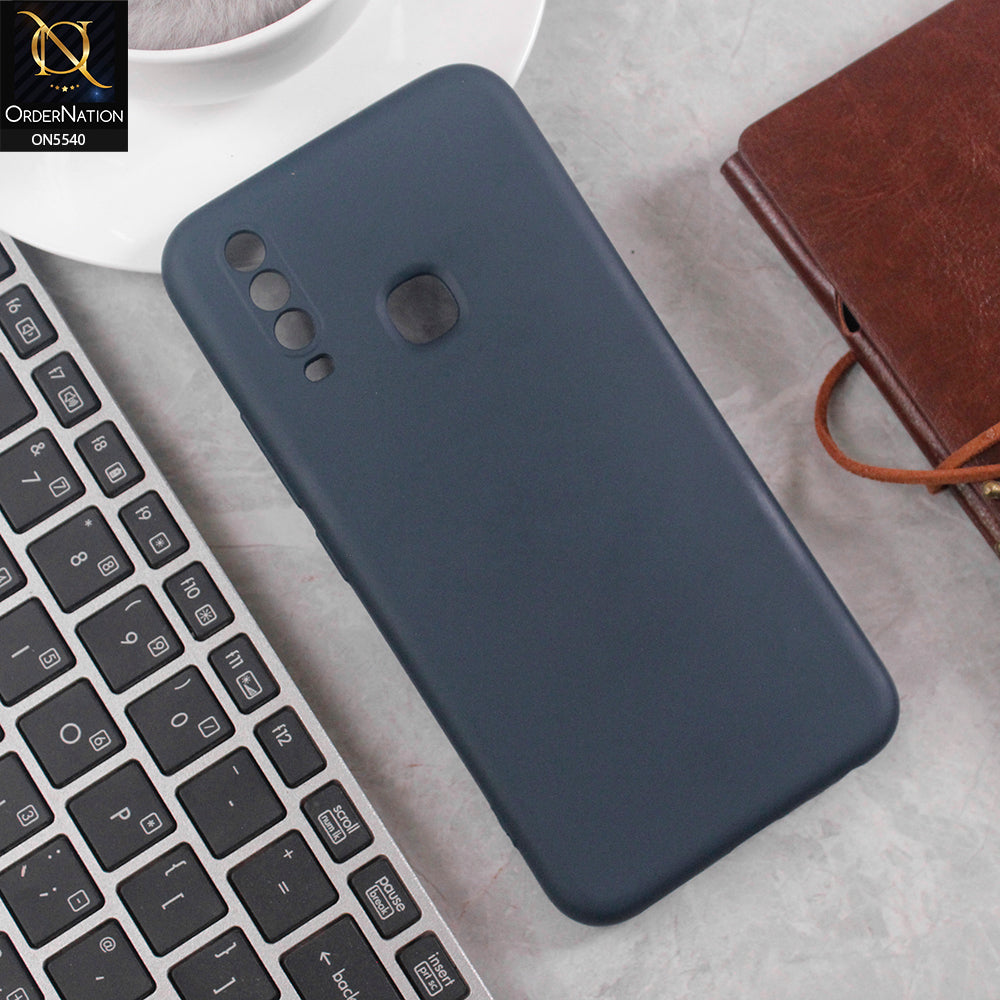 Vivo Y15 Cover - Blue - New Premium High Quality Matte Sillica Gel Soft Case