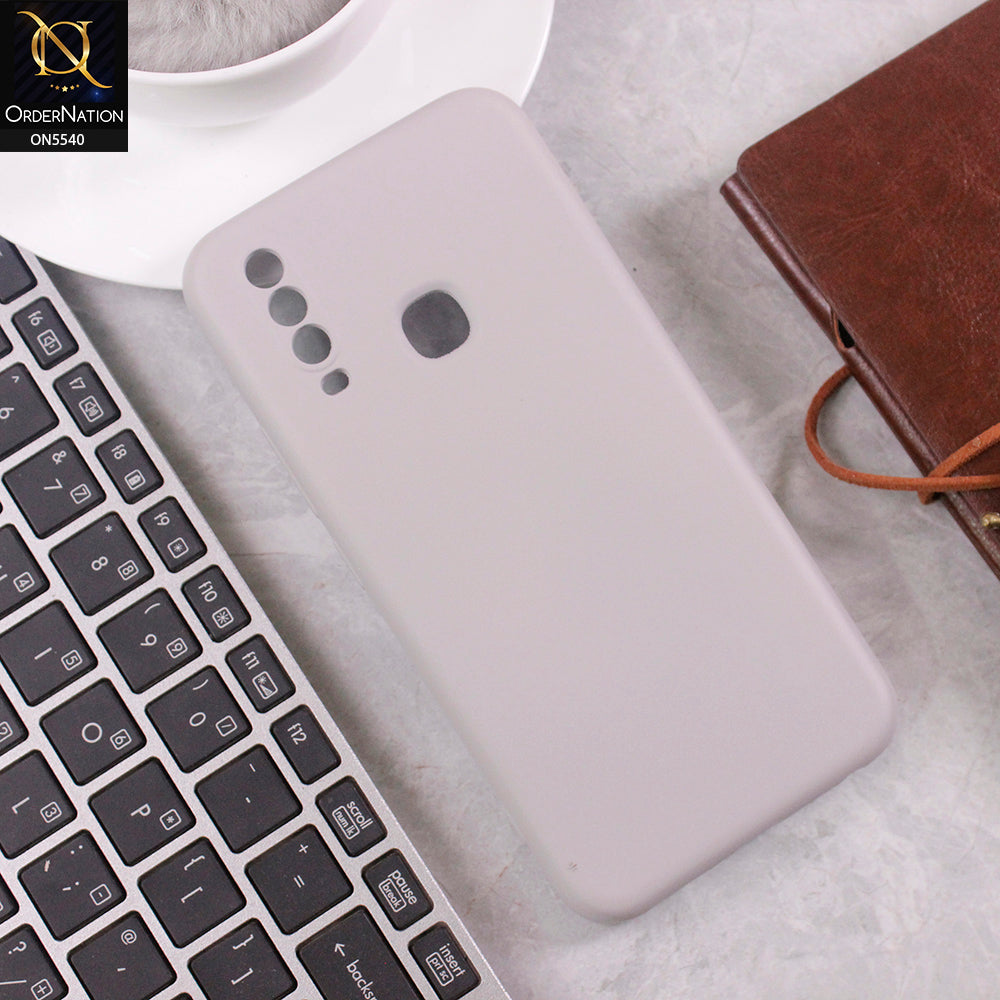 Vivo Y15 Cover - Gray -  New Premium High Quality Matte Sillica Gel Soft Case
