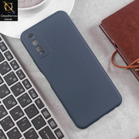 Vivo Y20 Cover - Blue - New Premium High Quality Matte Sillica Gel Soft Case