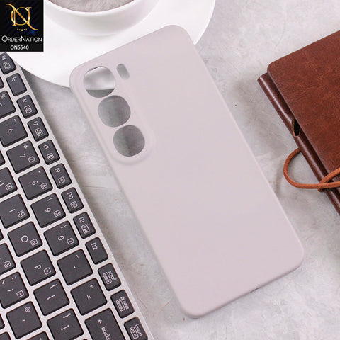 Vivo Y300 Cover - Gray -  New Premium High Quality Matte Sillica Gel Soft Case