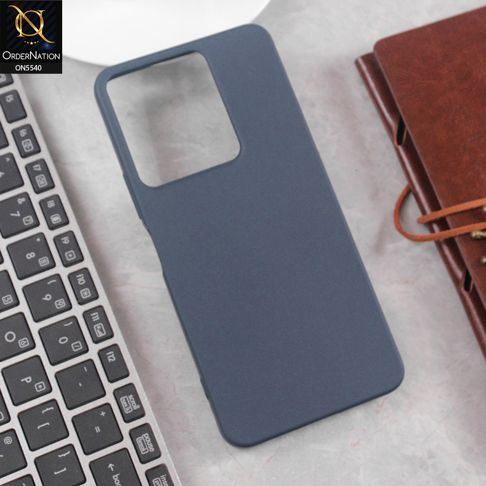 Vivo Y36 5G Cover - Blue - New Premium High Quality Matte Sillica Gel Soft Case