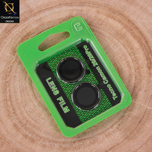 Tecno Camon 20 Pro Camera Protector - Black - Lens Film Anti Scratch Protective Camera Lens Protector