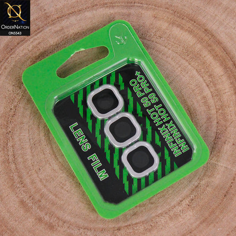 Infinix Hot 50 Pro Plus Camera Protector - Silver - Lens Film Anti Scratch Protective Camera Lens Protector