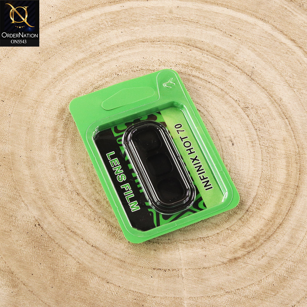 Infinix Hot 70 Cover - Black - Lens Film Anti Scratch Protective Camera Lens Protector