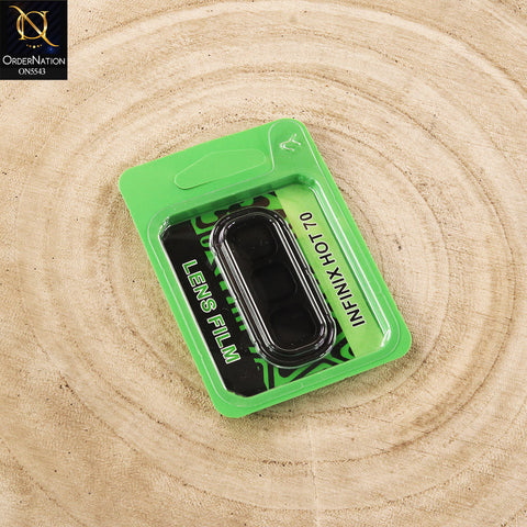 Infinix Hot 70 Cover - Black - Lens Film Anti Scratch Protective Camera Lens Protector