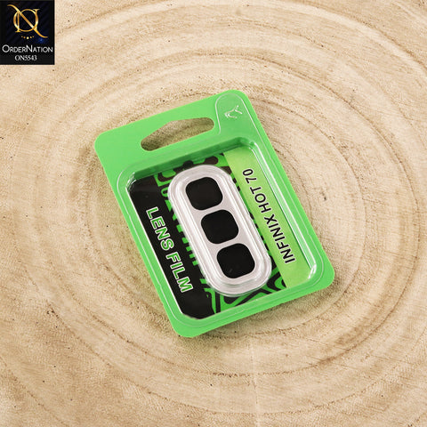 Infinix Hot 70 Cover - Silver - Lens Film Anti Scratch Protective Camera Lens Protector