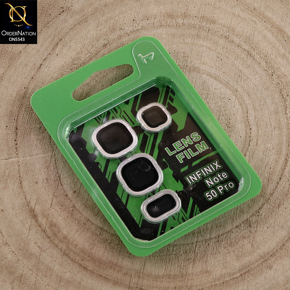 Infinix Note 50 4G Cover  - Silver - Lens Film Anti Scratch Protective Camera Lens Protector