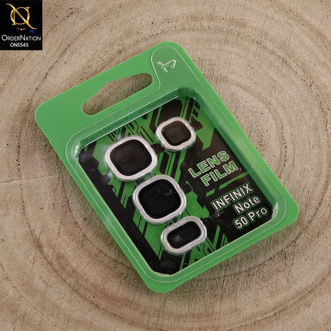 Infinix Note 50 4G Cover  - Silver - Lens Film Anti Scratch Protective Camera Lens Protector