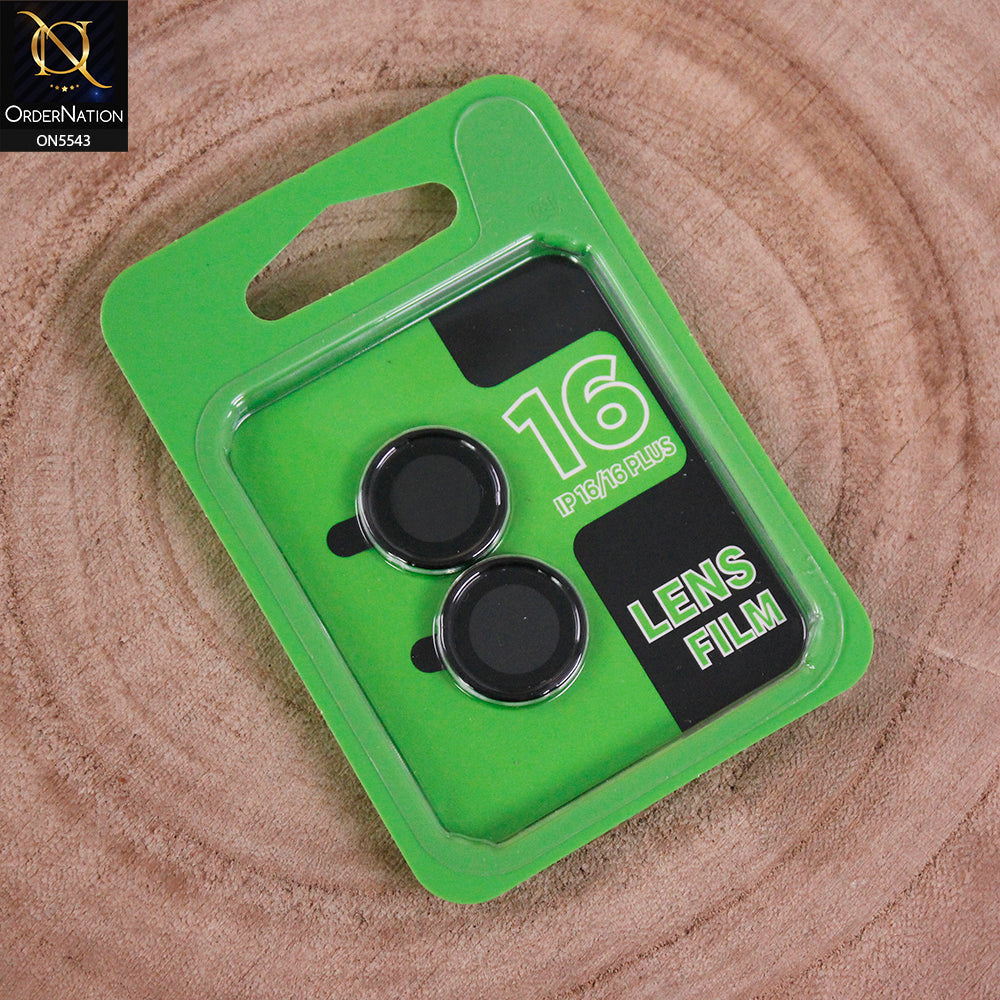 iPhone 16 Camera Protector - Black - Lens Film Anti Scratch Protective Camera Lens Protector