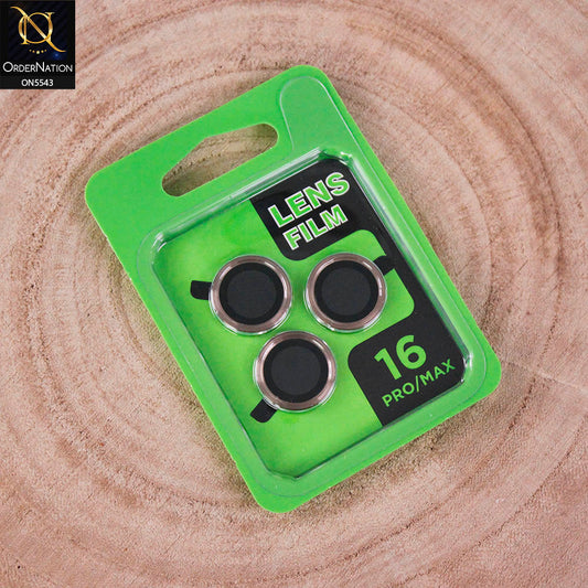 iPhone 16 Pro Max Camera Protector - Golden - Lens Film Anti Scratch Protective Camera Lens Protector