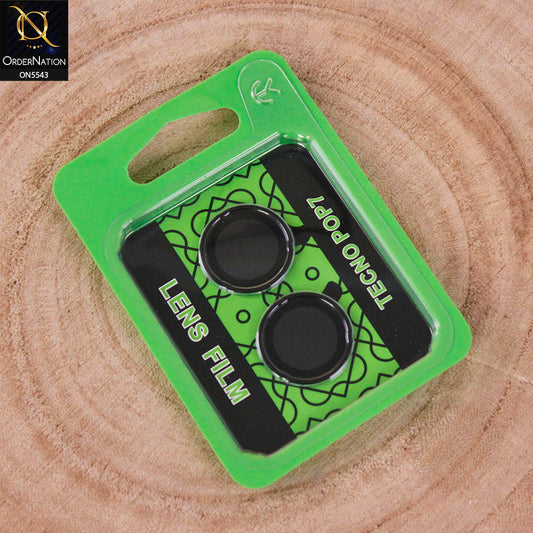 Tecno Pop 7 Camera Protector - Black - Lens Film Anti Scratch Protective Camera Lens Protector