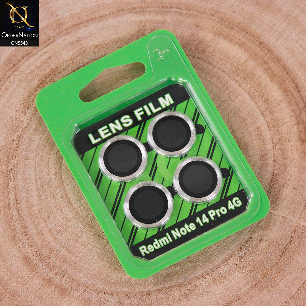 Xiaomi Redmi Note 14 Pro 4G Camera Protector - Silver - Lens Film Anti Scratch Protective Camera Lens Protector