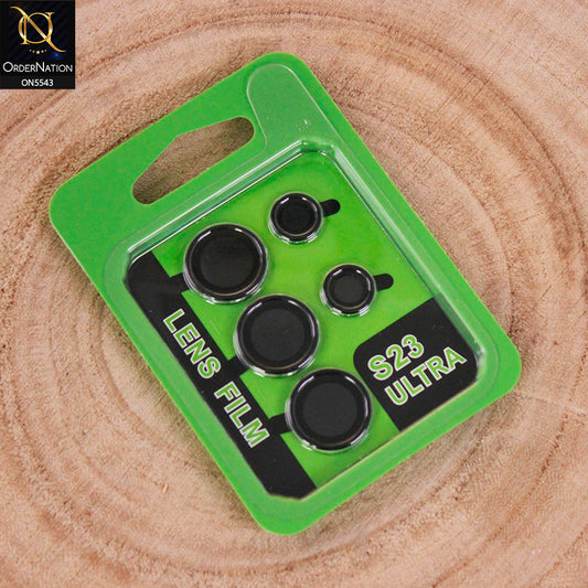 Samsung Galaxy S23 Ultra Camera Protector - Black - Lens Film Anti Scratch Protective Camera Lens Protector