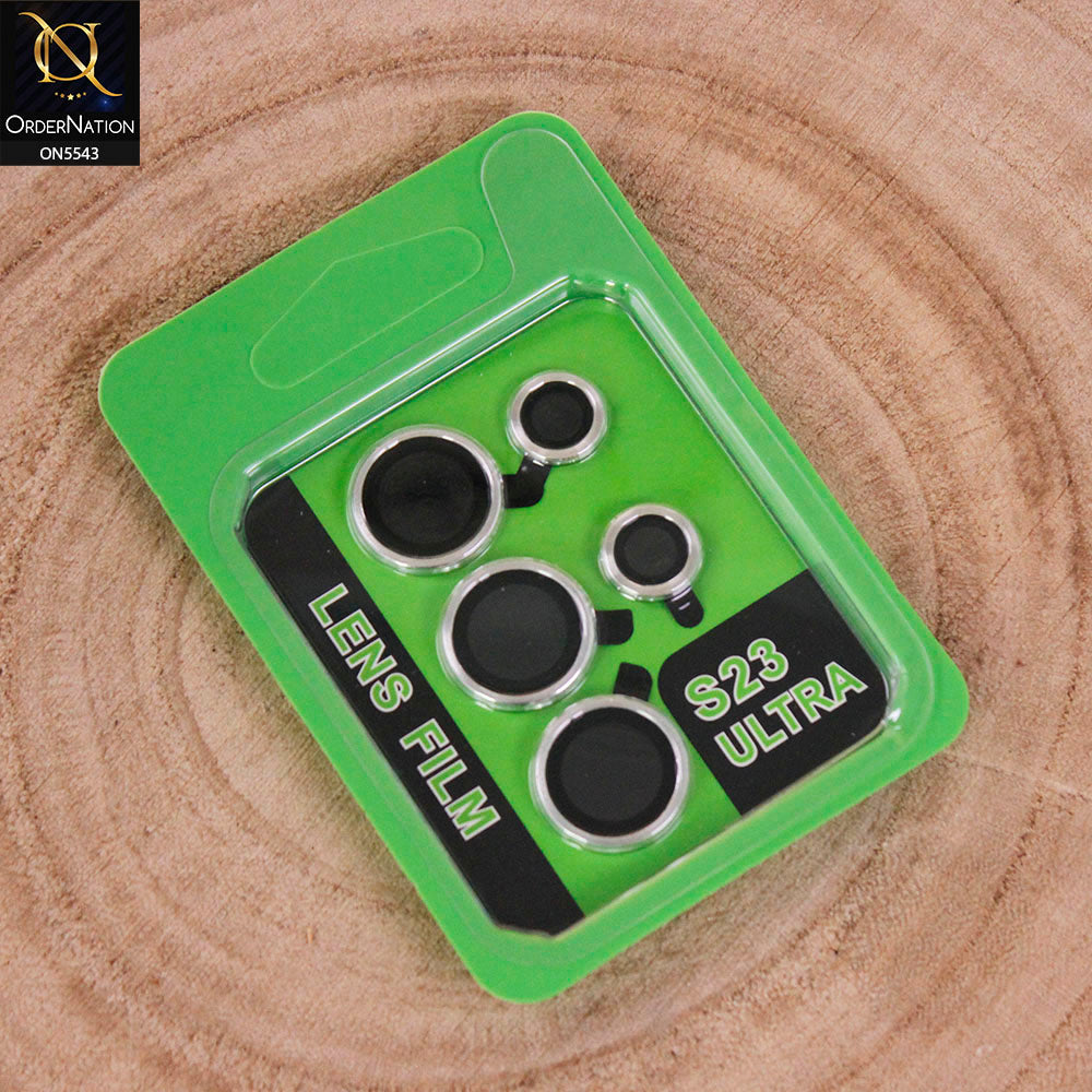 Samsung Galaxy S23 Ultra Camera Protector - Silver - Lens Film Anti Scratch Protective Camera Lens Protector