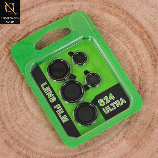 Samsung Galaxy S24 Ultra Camera Protector - Black - Lens Film Anti Scratch Protective Camera Lens Protector