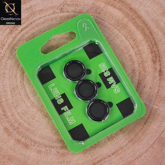Samsung Galaxy S25 Camera Protector - Black - Lens Film Anti Scratch Protective Camera Lens Protector