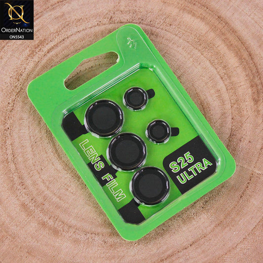 Samsung Galaxy S25 Ultra Camera Protector - Black - Lens Film Anti Scratch Protective Camera Lens Protector