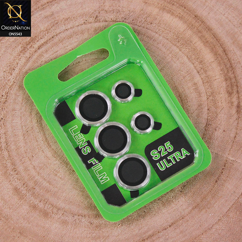 Samsung Galaxy S25 Ultra Camera Protector - Silver - Lens Film Anti Scratch Protective Camera Lens Protector