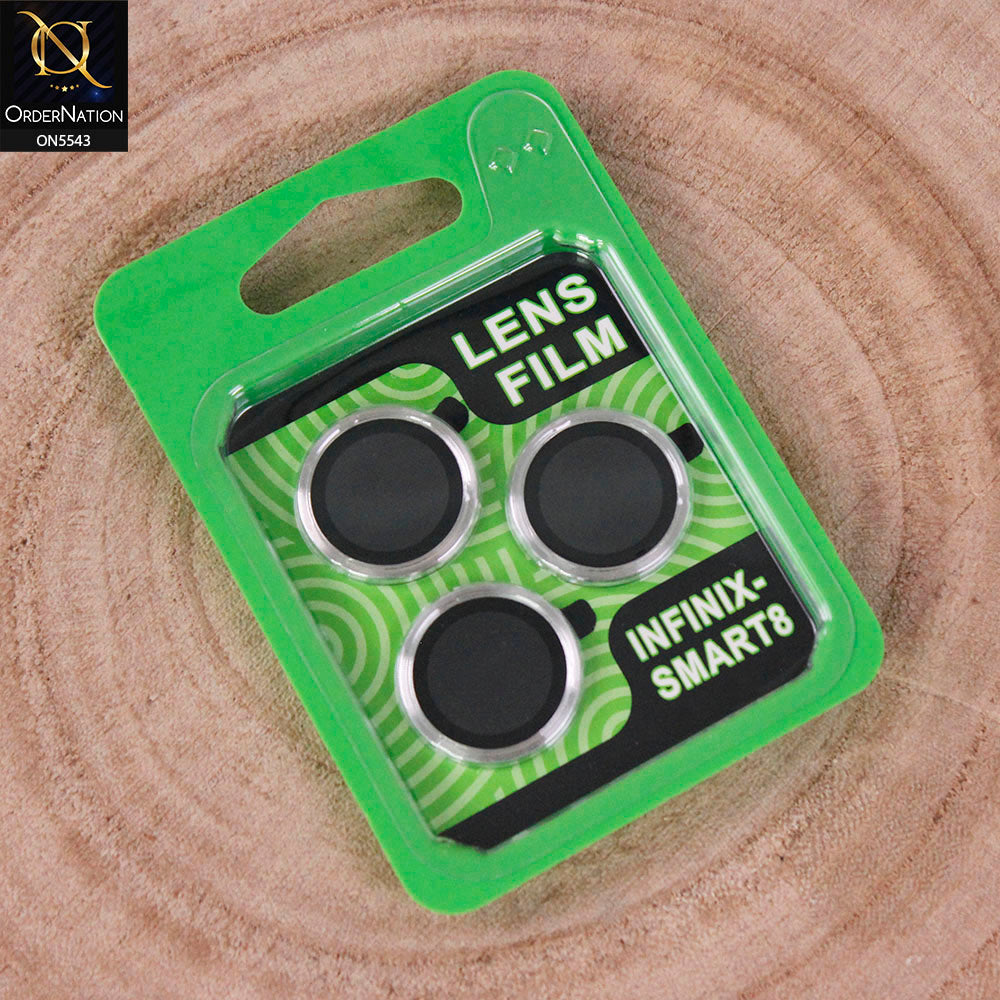 Infinix Smart 8 Camera Protector - Silver - Lens Film Anti Scratch Protective Camera Lens Protector