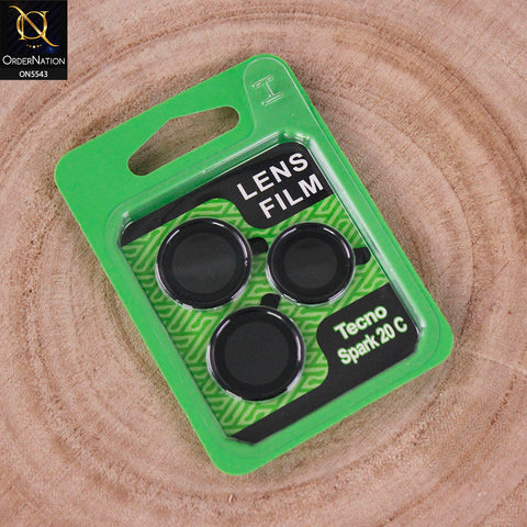 Tecno Spark 20C Camera Protector - Black - Lens Film Anti Scratch Protective Camera Lens Protector