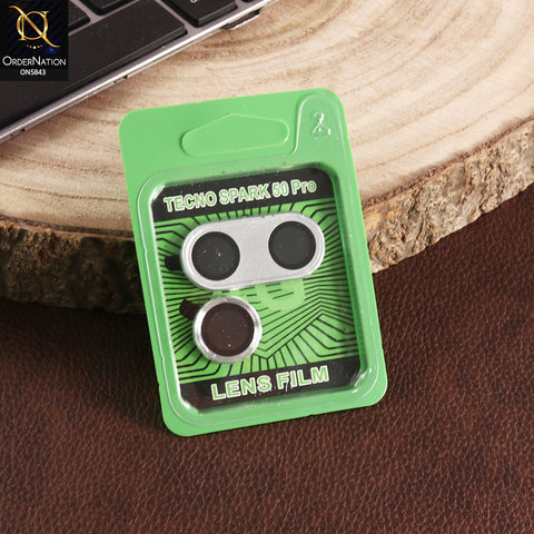 Tecno Spark 50 Pro Cover - Silver - Lens Film Anti Scratch Protective Camera Lens Protector
