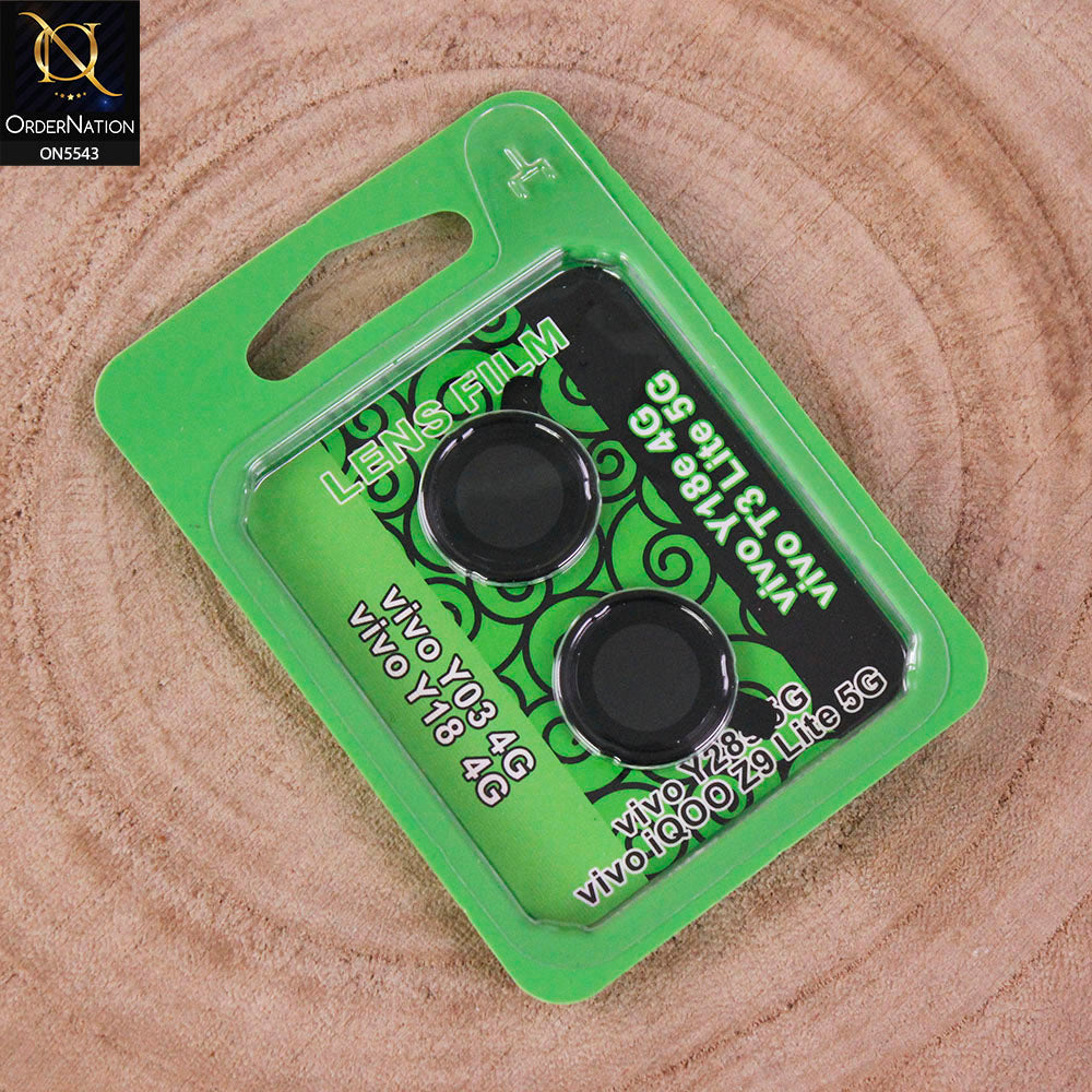 Vivo Y03t Camera Protector - Black - Lens Film Anti Scratch Protective Camera Lens Protector