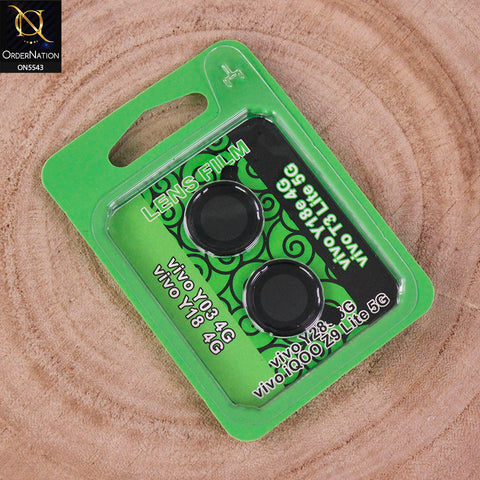 Vivo Y03t Camera Protector - Black - Lens Film Anti Scratch Protective Camera Lens Protector