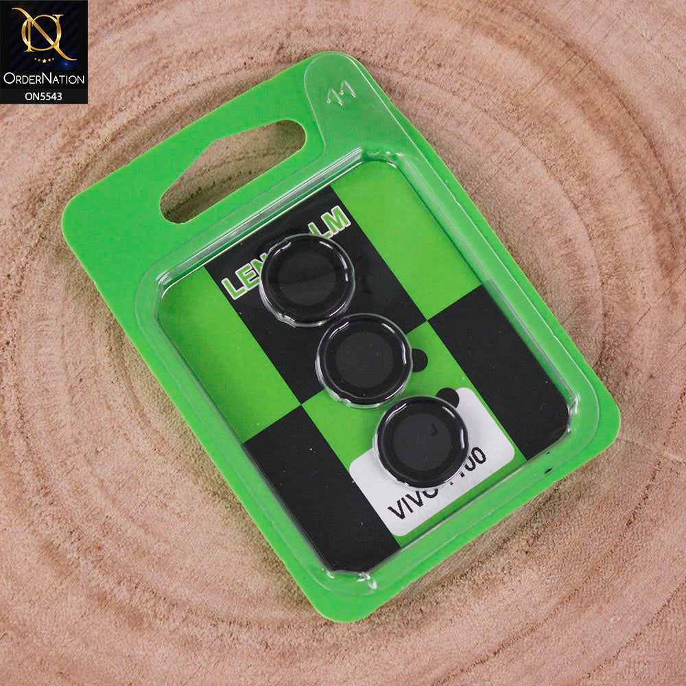 Vivo Y100 4G Camera Protector - Black - Lens Film Anti Scratch Protective Camera Lens Protector