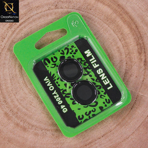 Vivo Y200 (2025) Camera Protector - Black - Lens Film Anti Scratch Protective Camera Lens Protector