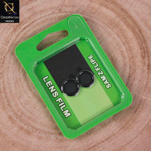 Samsung Galaxy Z Flip 6 Camera Protector - Black - Lens Film Anti Scratch Protective Camera Lens Protector