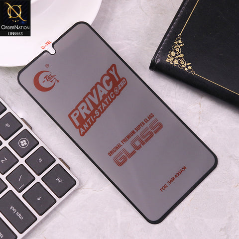 Samsung Galaxy A36 Screen Protector - Black - Privacy Glass Screen Protector G-tel Privacy HD Anti Static Tempered Glass