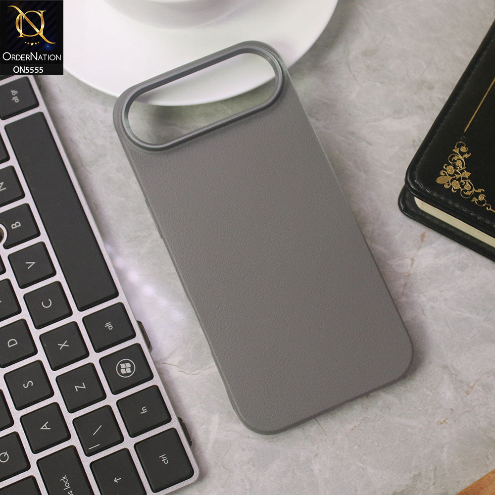 iPhone 17 Air Cover - Gray - New Premium Soft Case With  Metal Camera Ring