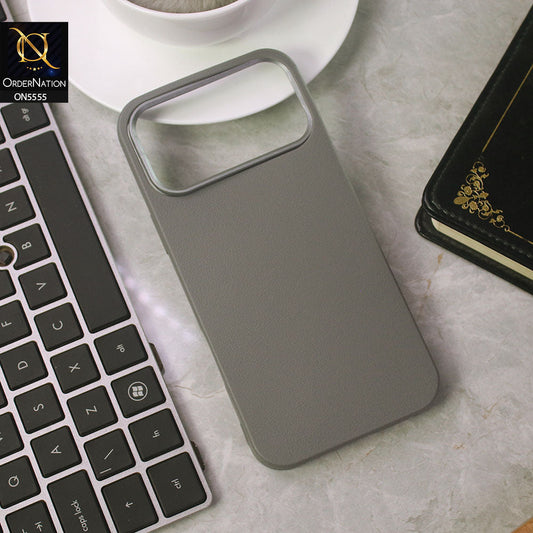 iPhone 17 Pro Max Cover - Gray - New Premium Soft Case With  Metal Camera Ring