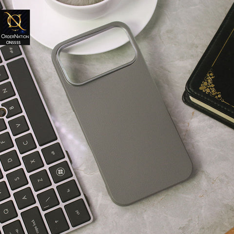 iPhone 17 Pro Max Cover - Gray - New Premium Soft Case With  Metal Camera Ring