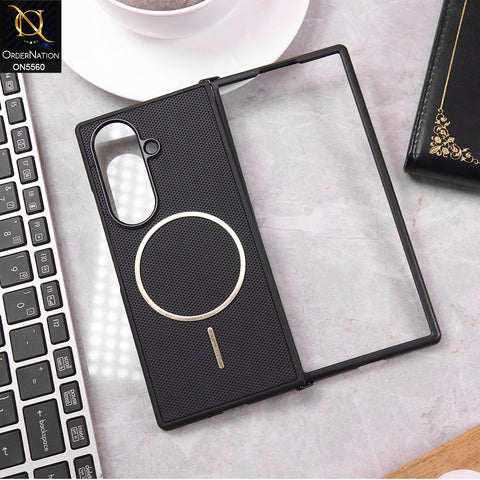 Samsung Galaxy Z Fold 7 Cover - Black - New Tpu Soft Textured Case With MagSafe Design