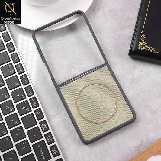 Samsung Galaxy Z Flip 7 Cover - Gray - New Tpu Soft Textured Case With MagSafe Design