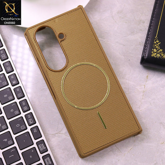 Samsung Galaxy Z Fold 7 Cover - Brown - New Tpu Soft Textured Case With MagSafe Design