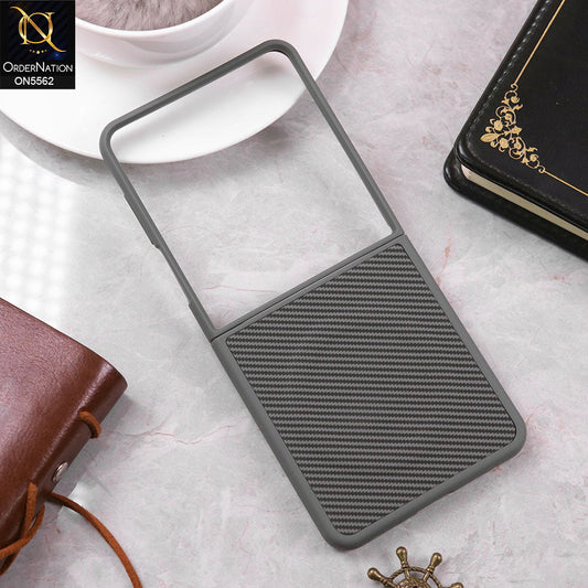 Samsung Galaxy Z Flip 7 Cover - Gray - New Premium Tpu liner Design Soft Case