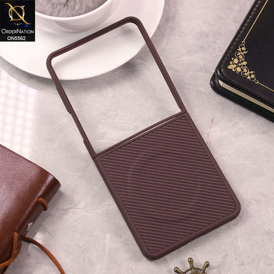 Samsung Galaxy Z Flip 7 Cover - Purple- New Premium Tpu liner Design Soft Case