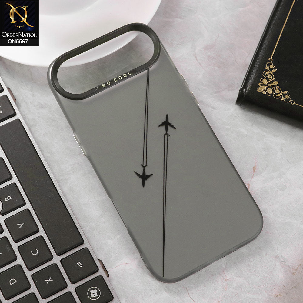 iPhone 17 Air Cover - Design2 -  New Elegant Cool Matte Shine Protective Soft Borders Case