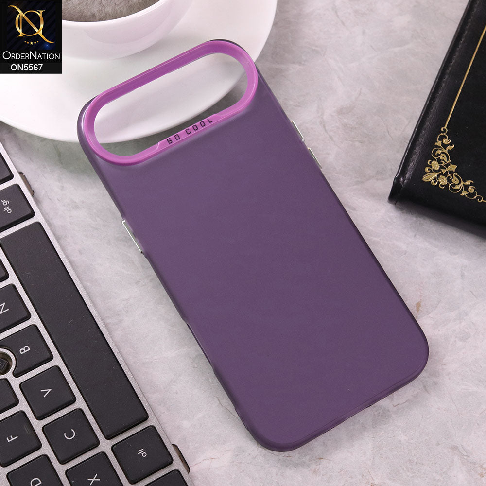iPhone 17 Air Cover - Design8 -  New Elegant Cool Matte Shine Protective Soft Borders Case