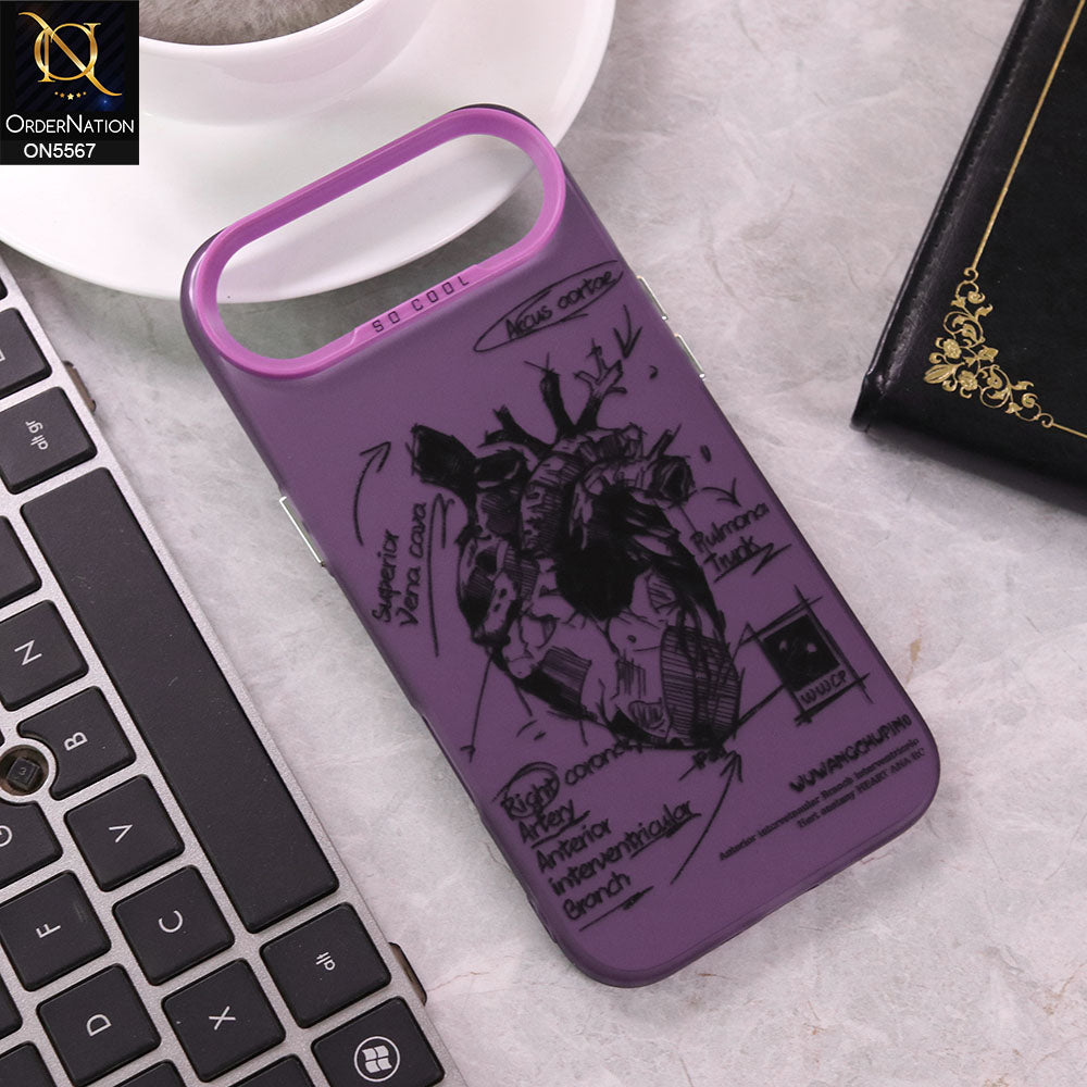 iPhone 17 Air Cover - Design9 -  New Elegant Cool Matte Shine Protective Soft Borders Case