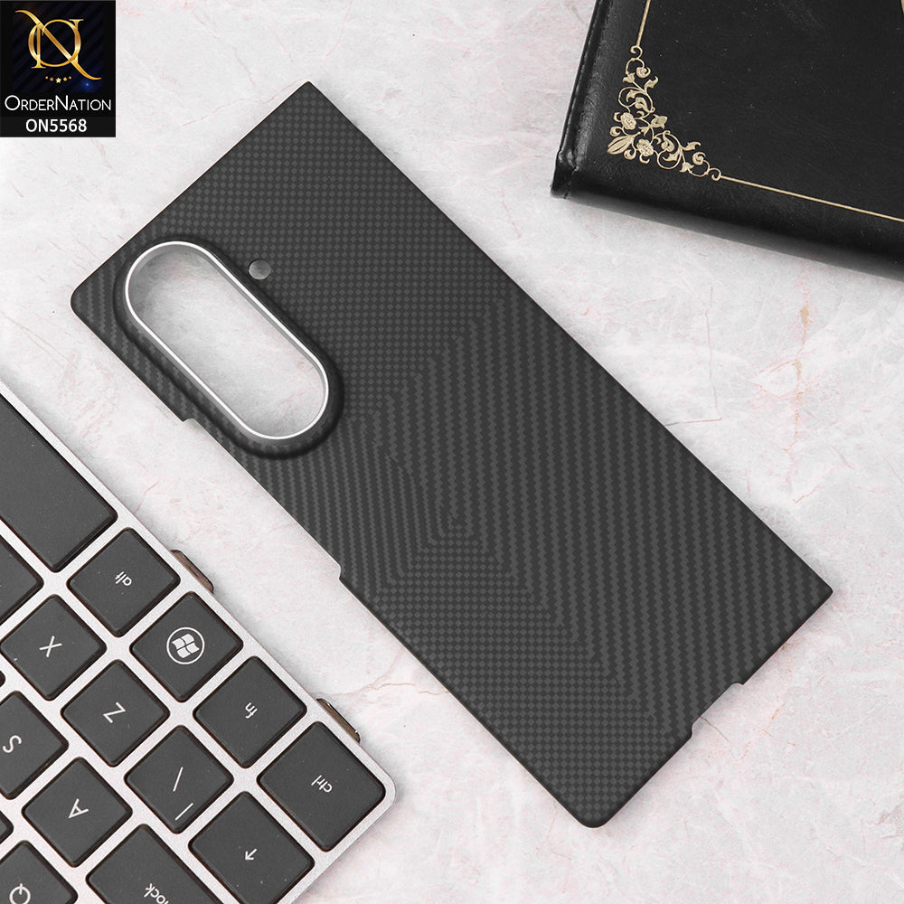 Samsung Galaxy Z Fold 7 Cover - Black - New Carbon Fiber Texture Case