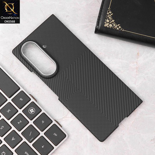 Samsung Galaxy Z Fold 7 Cover - Black - New Carbon Fiber Texture Case