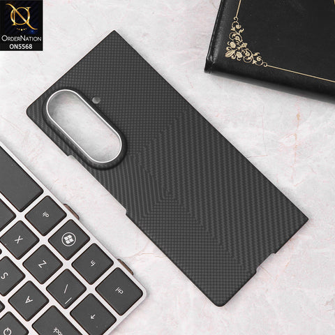 Samsung Galaxy Z Fold 7 Cover - Black - New Carbon Fiber Texture Case