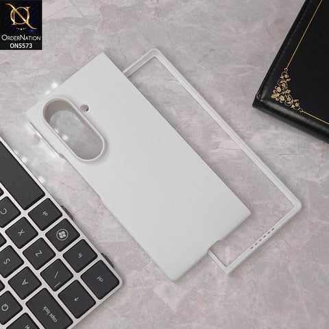 Samsung Galaxy Z Fold 7 Cover - White - J-case Premium Matte Shell Case