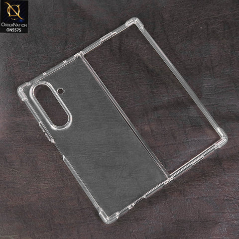 Samsung Galaxy Z Fold 7 Cover - Transparent - J-case Premium Soft TPU Case