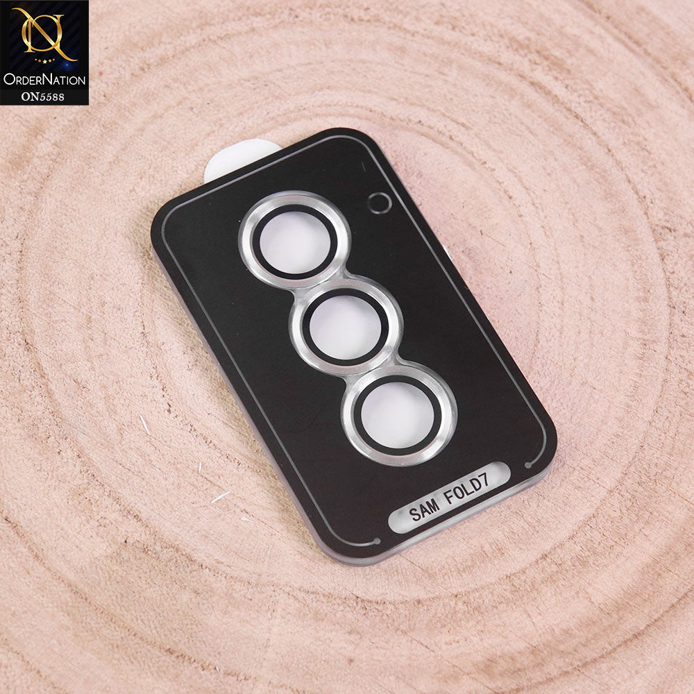 Samsung Galaxy Z Fold 7 Cover - Silver -  New KUZOOM Anti Scratch  HD Invisible Camera Lense Film